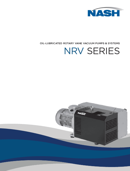 NASH NRV Oil-Lubricated Rotary Vane Vacuum Pumps & Systems  Brochure