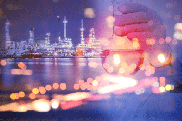 Industrien Chemiefabrik-und-Mond